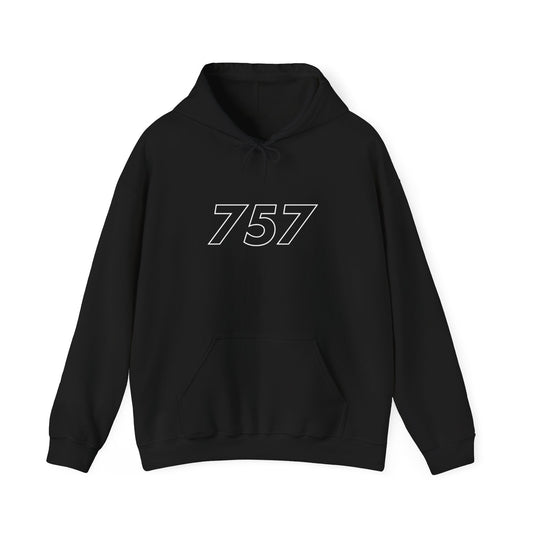 The Finest Black & White 757 Hoodie