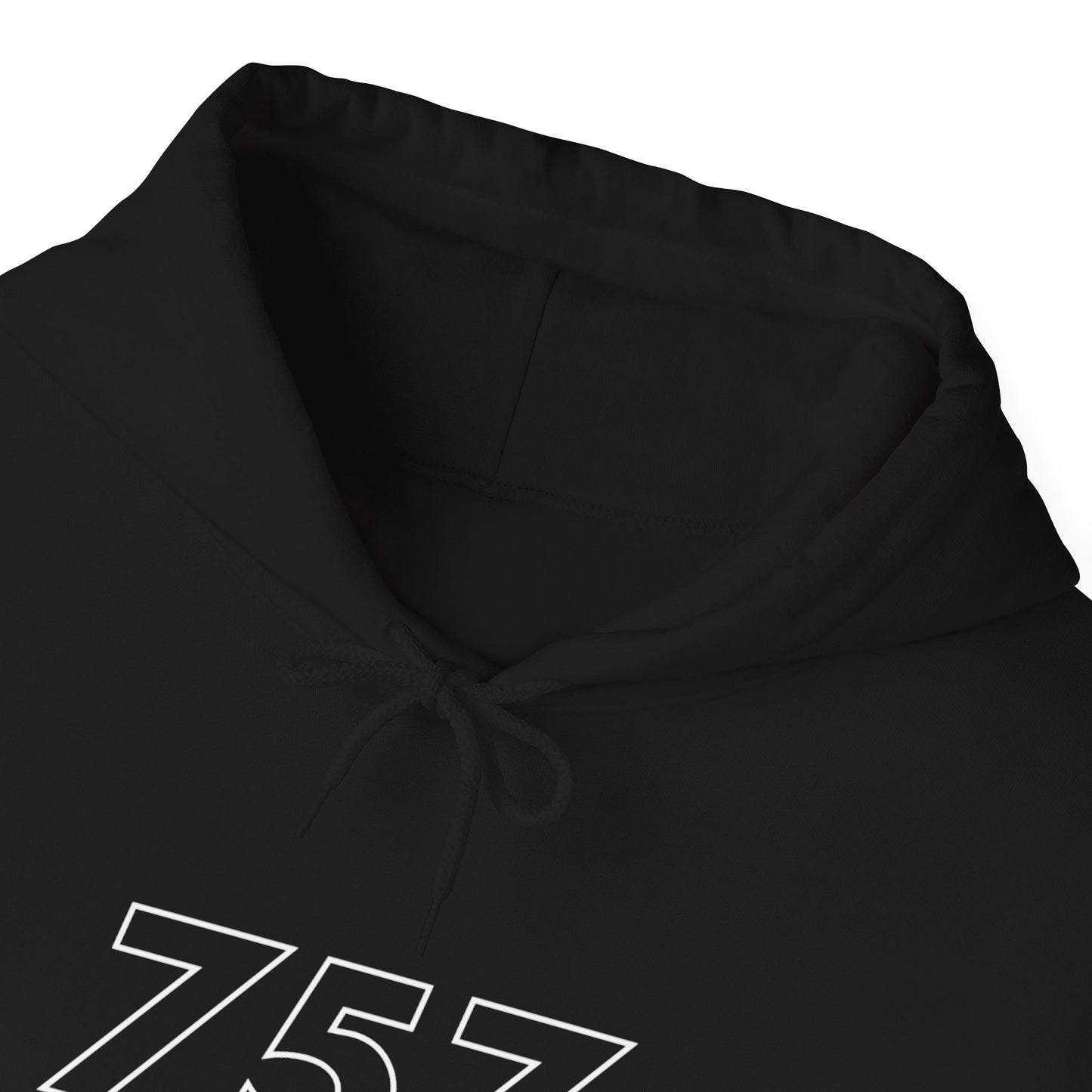 The Finest Black & White 757 Hoodie