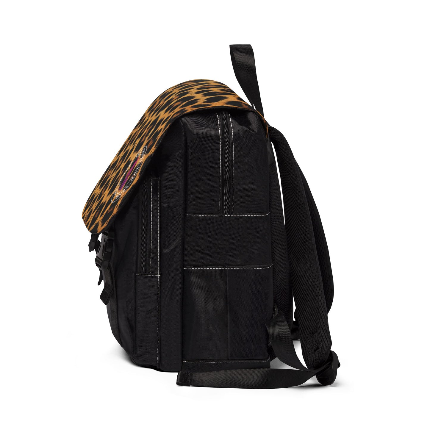 Leopard Diva Unisex Casual Shoulder Backpack