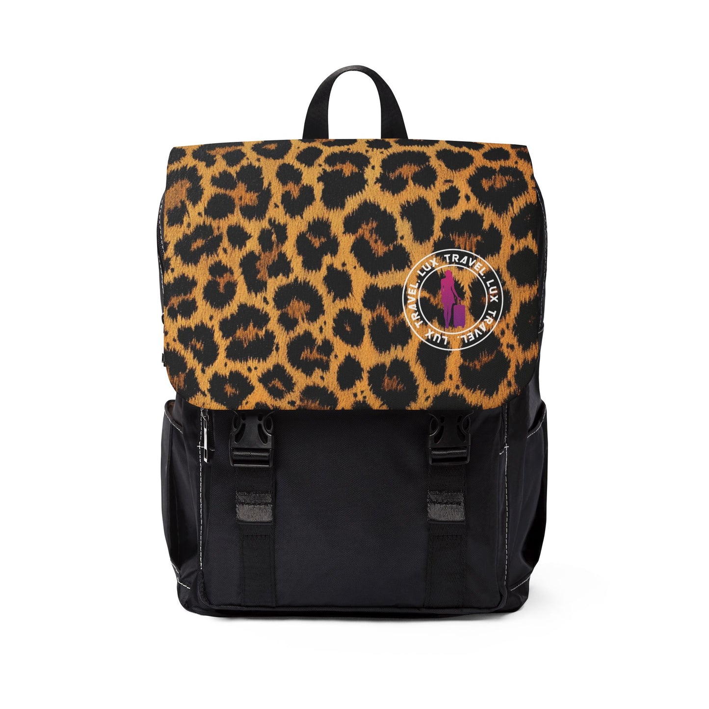 Leopard Diva Unisex Casual Shoulder Backpack