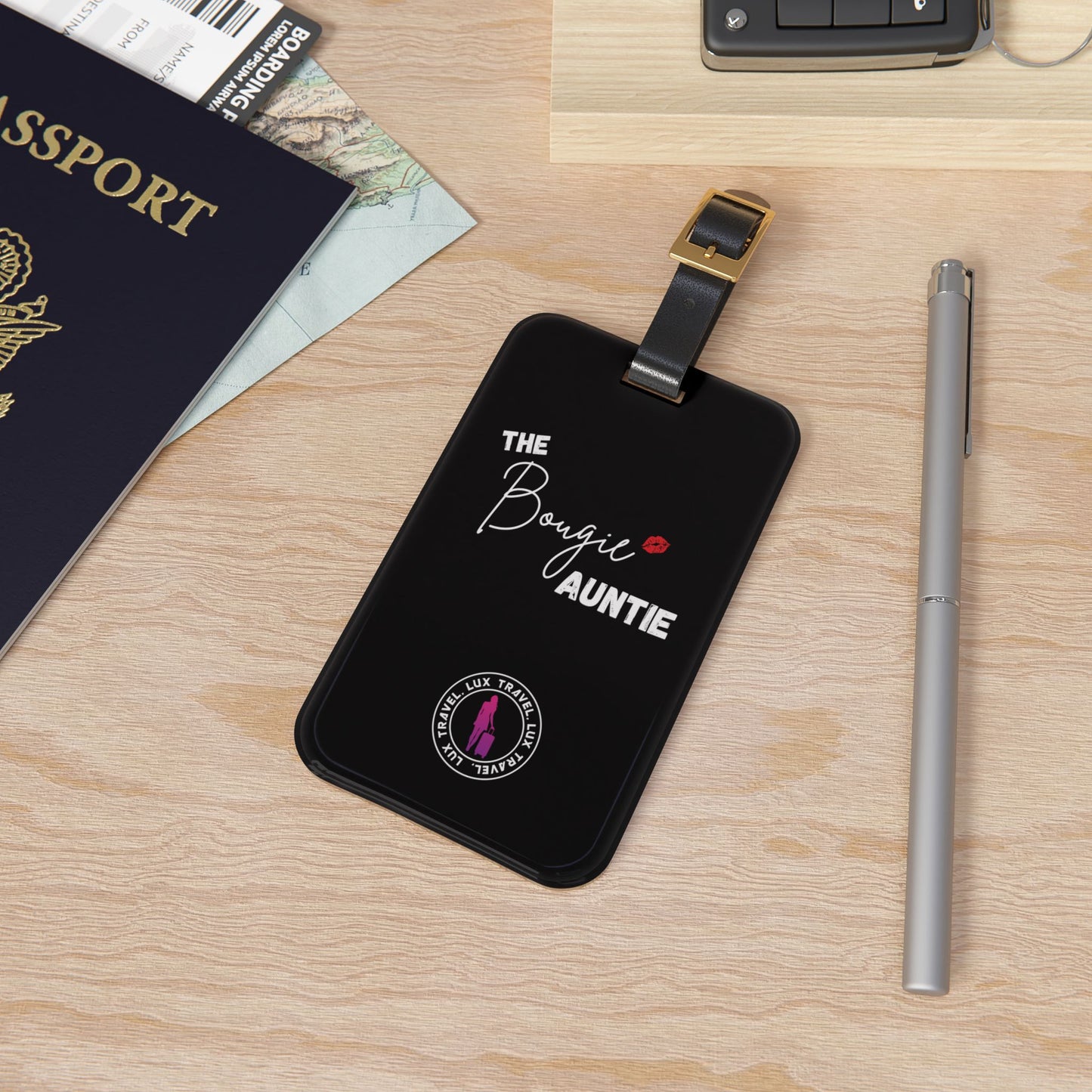 Bougie Auntie Luggage Tag